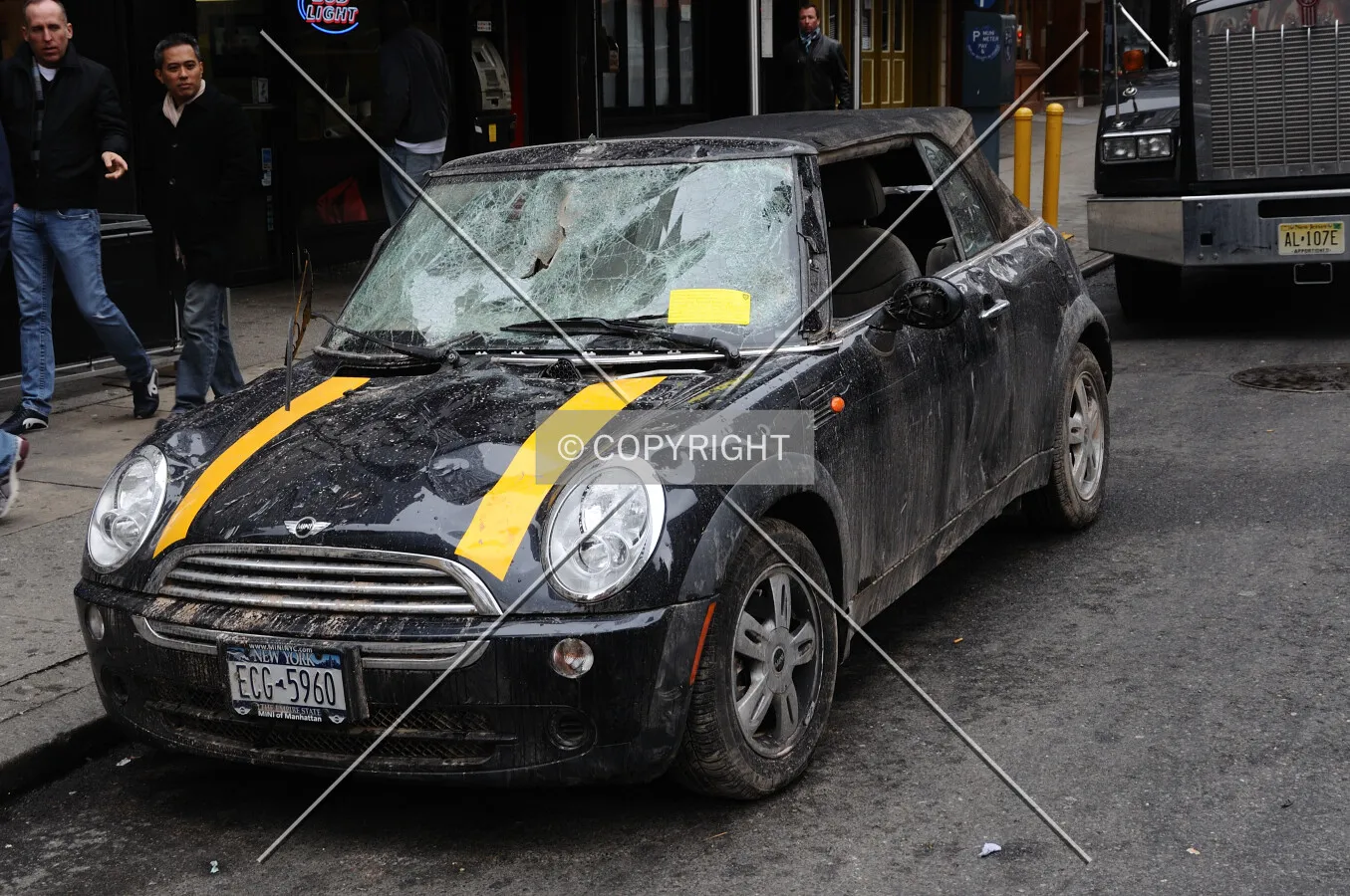 Damaged Mini Cooper