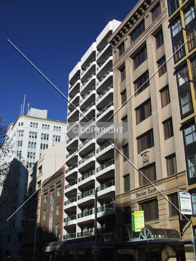 View southwest from York Street