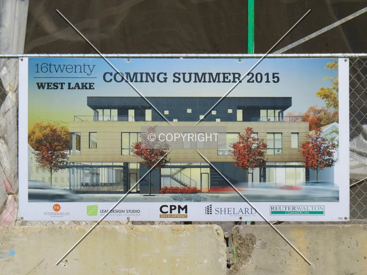 Project board with rendering