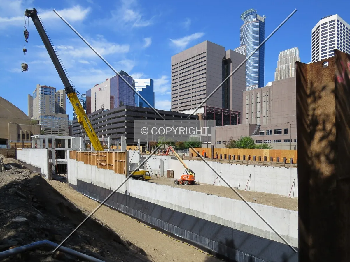 View to the southwest from 4th Street South