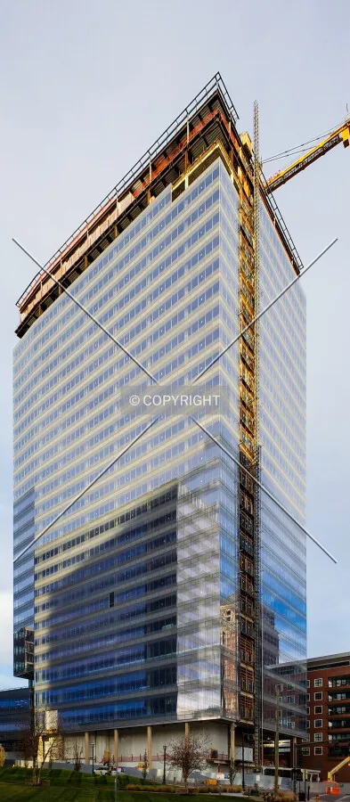 View from the southwest during construction; November 24, 2018