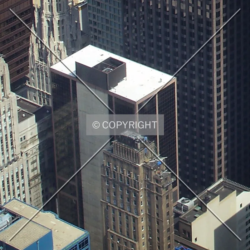 From the Willis Tower observation deck to the southwest; August 29, 2008