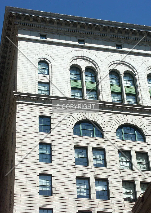 Detail at top of south facade