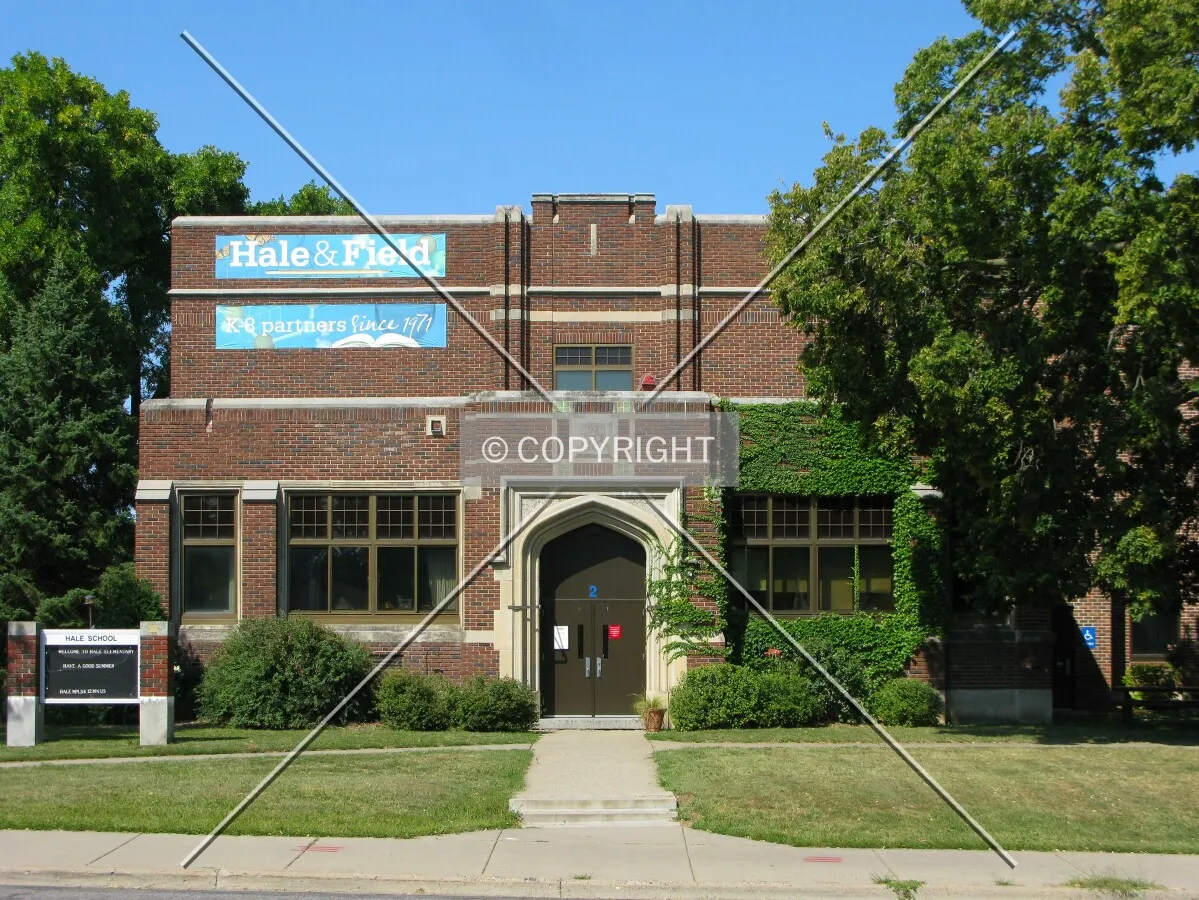 Southwest entrance facing 54th Street