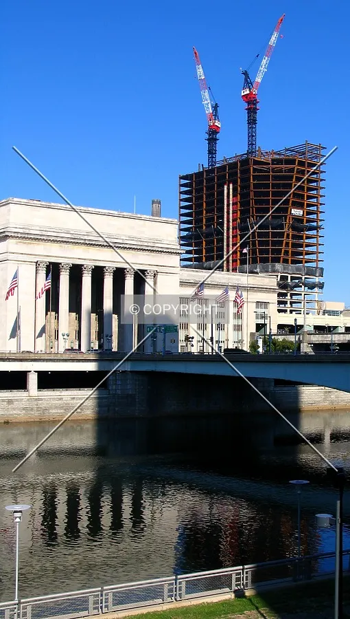 Standing over 30th Street Station and the Schuylkill River