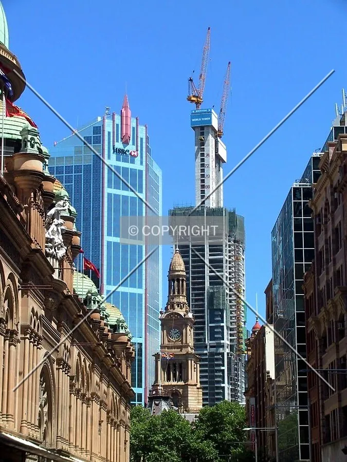 View down York Street