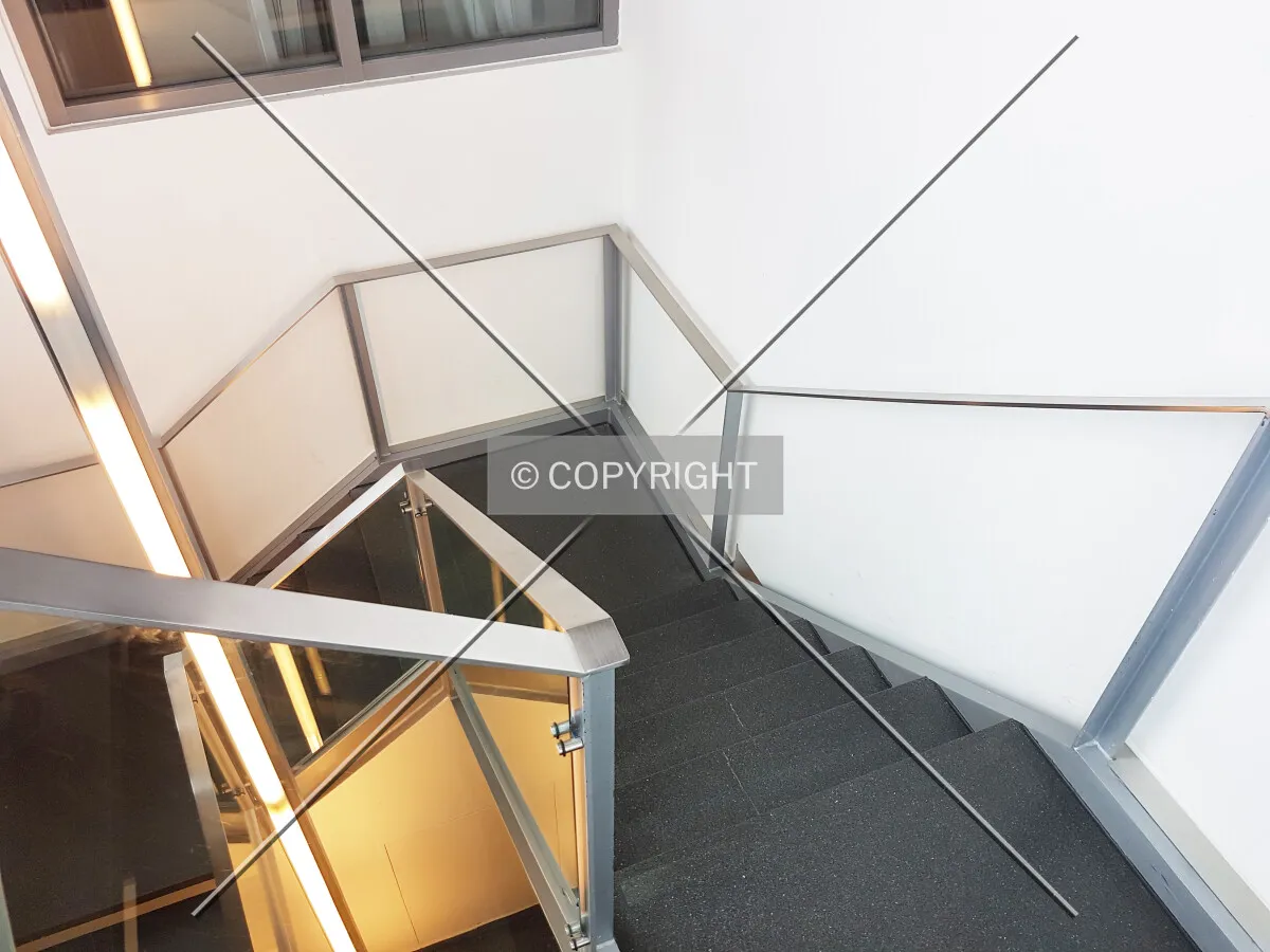 Stairway at the top leading to the observation deck