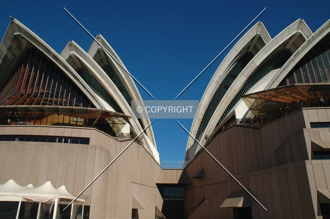 View between the Opera Theatre and Concert Hall