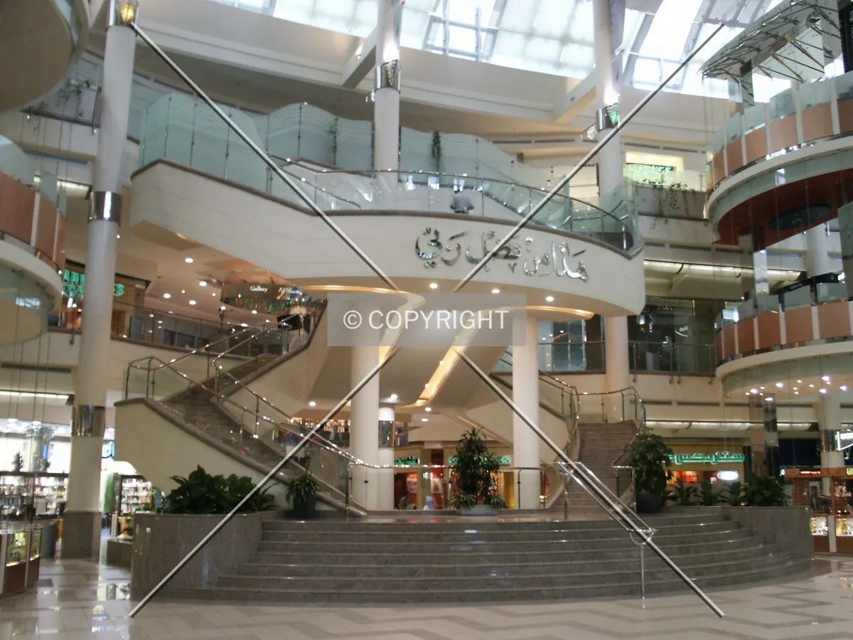 Stairway on the west side of the mall, by the connection to the tower