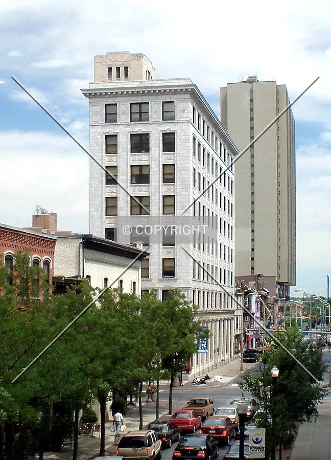 View from the northwest along Third Street