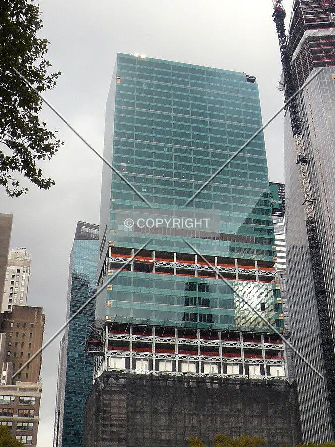 View of the east facade during reconstruction