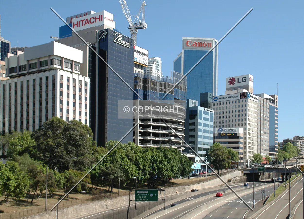 View of the tower rising in the east skyline