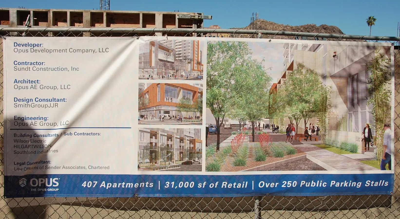 Construction banner