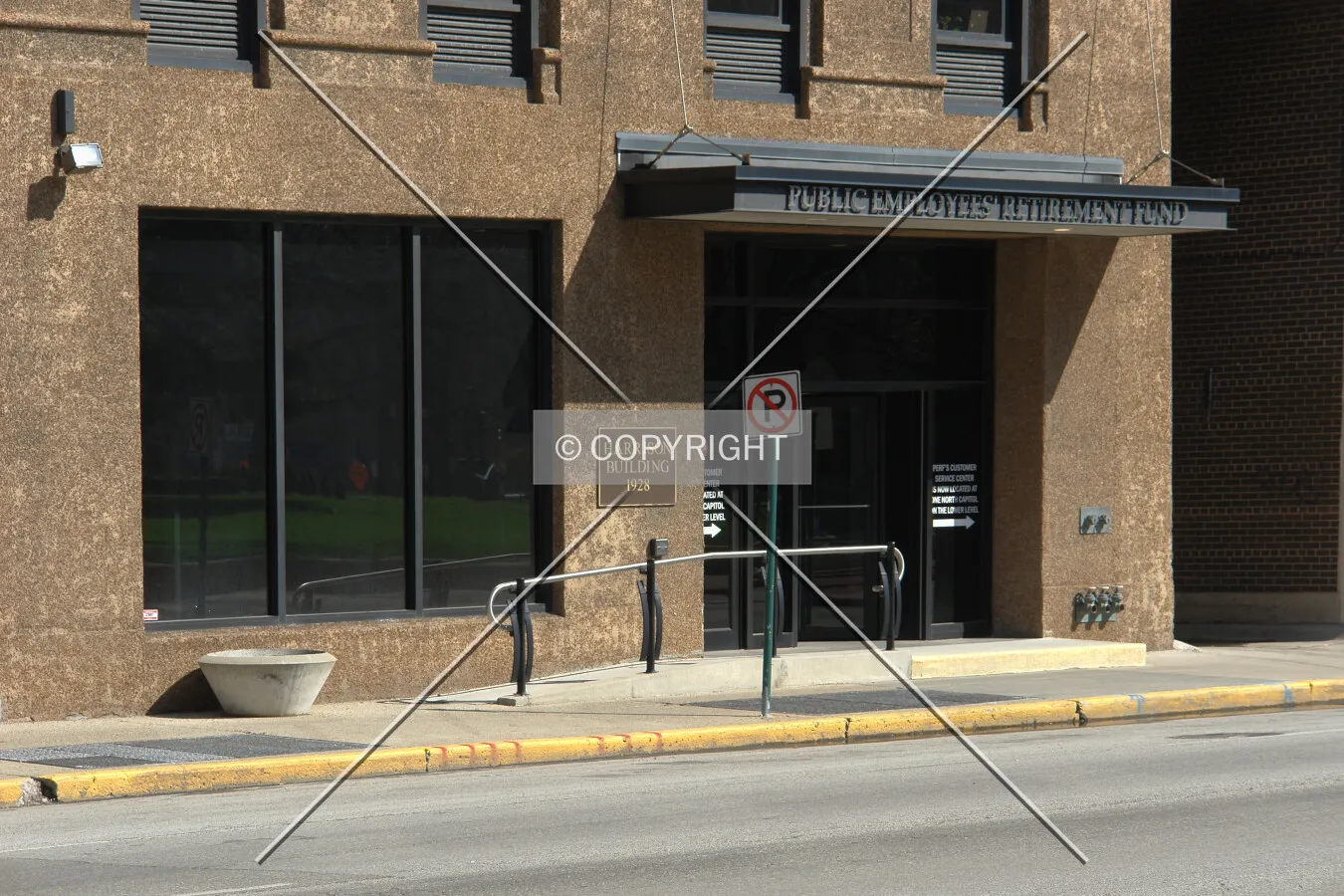 Entrance of Harrison Building