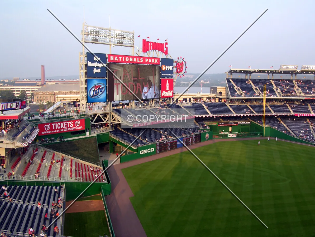 Center field from the left field stands