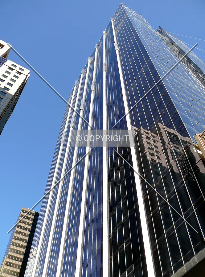 View up the southern face as seen from Randolph Street