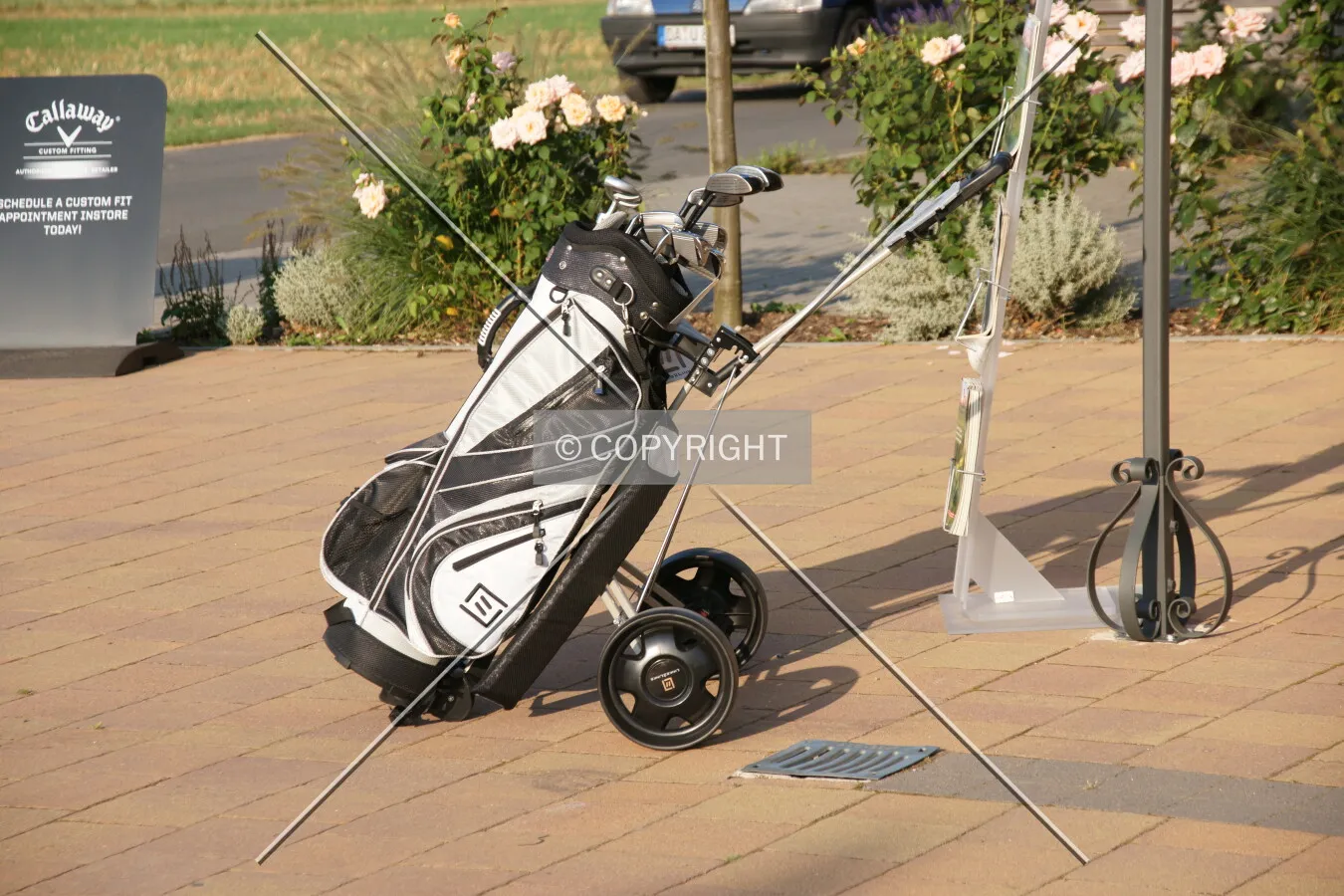 A golf caddy