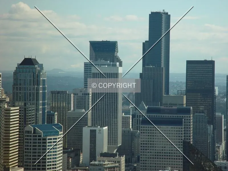 View from Space Needle on March 17, 2002