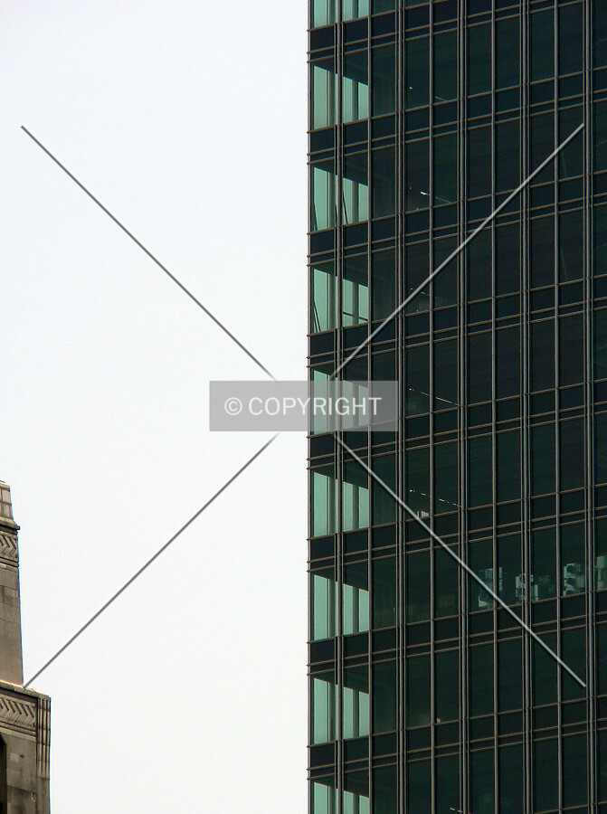 Floorplates visible through the glass