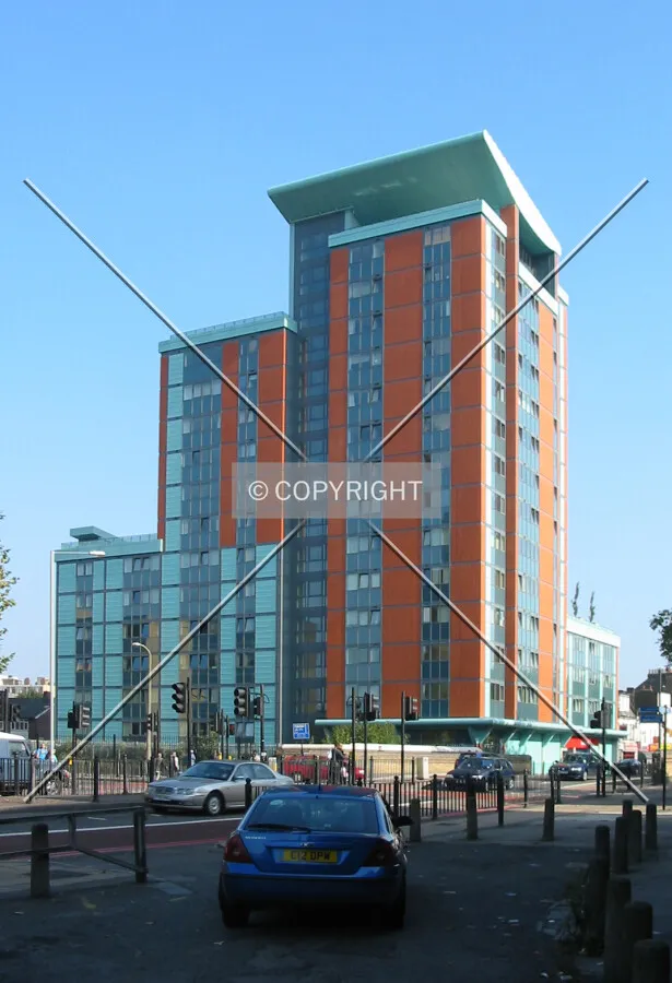 View from East India Dock Road to the west