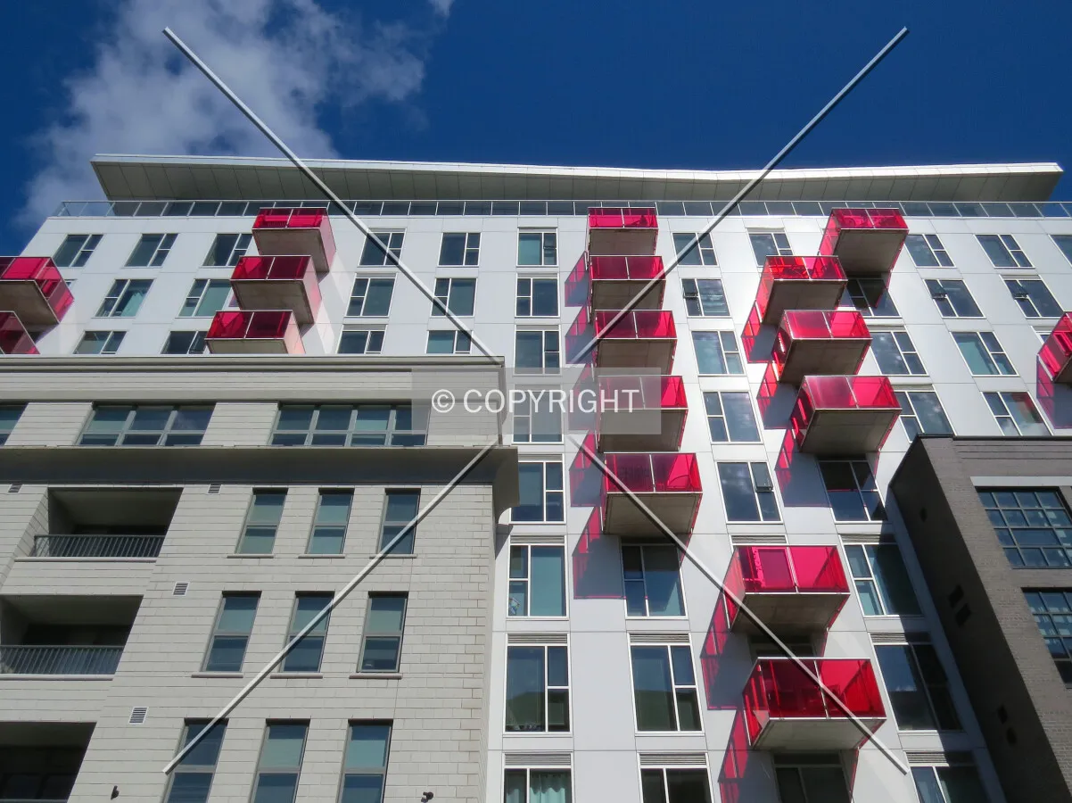 Looking up from across Hollis Street