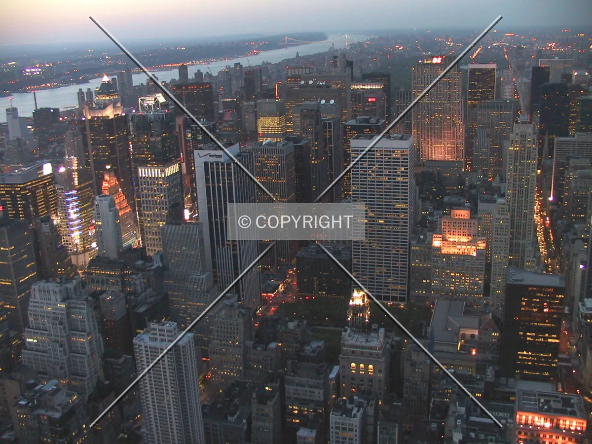 Dusk view from Empire State Building