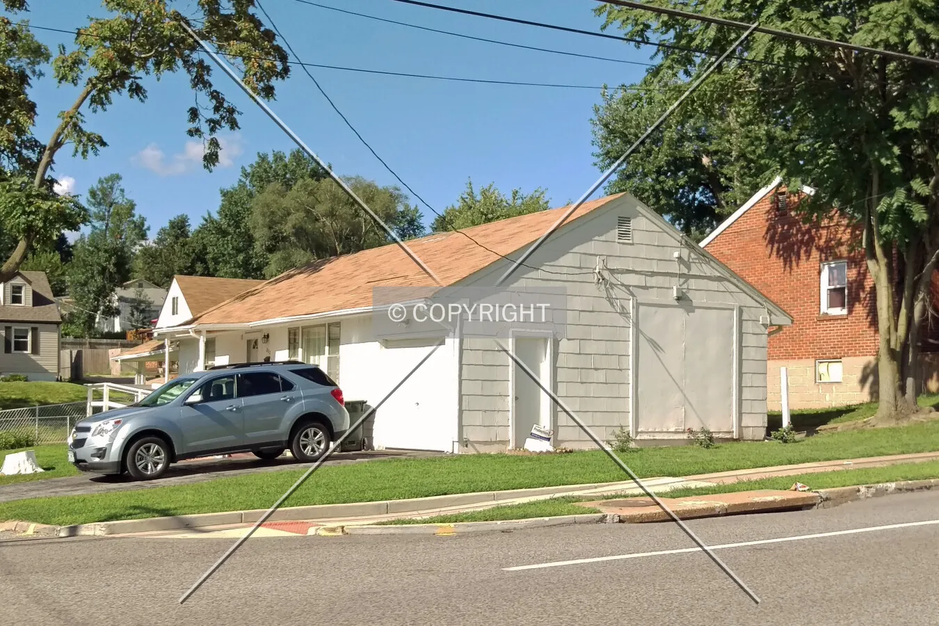 View from the southwest; August 11, 2015