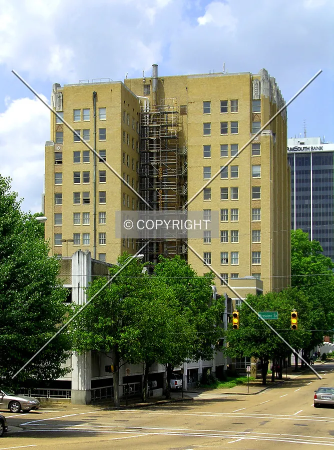 Looking east from Amite Street