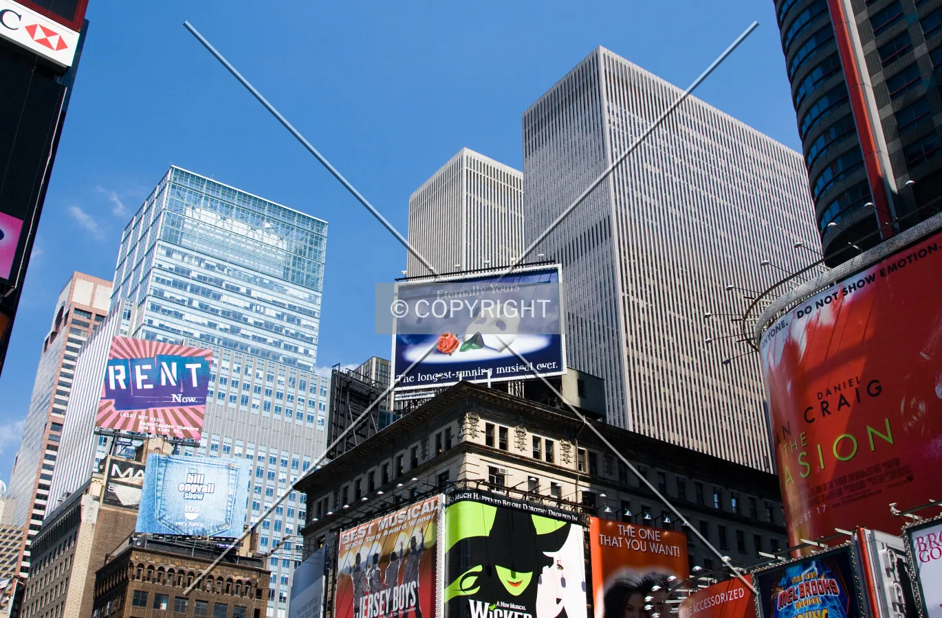 As seen from Times Square