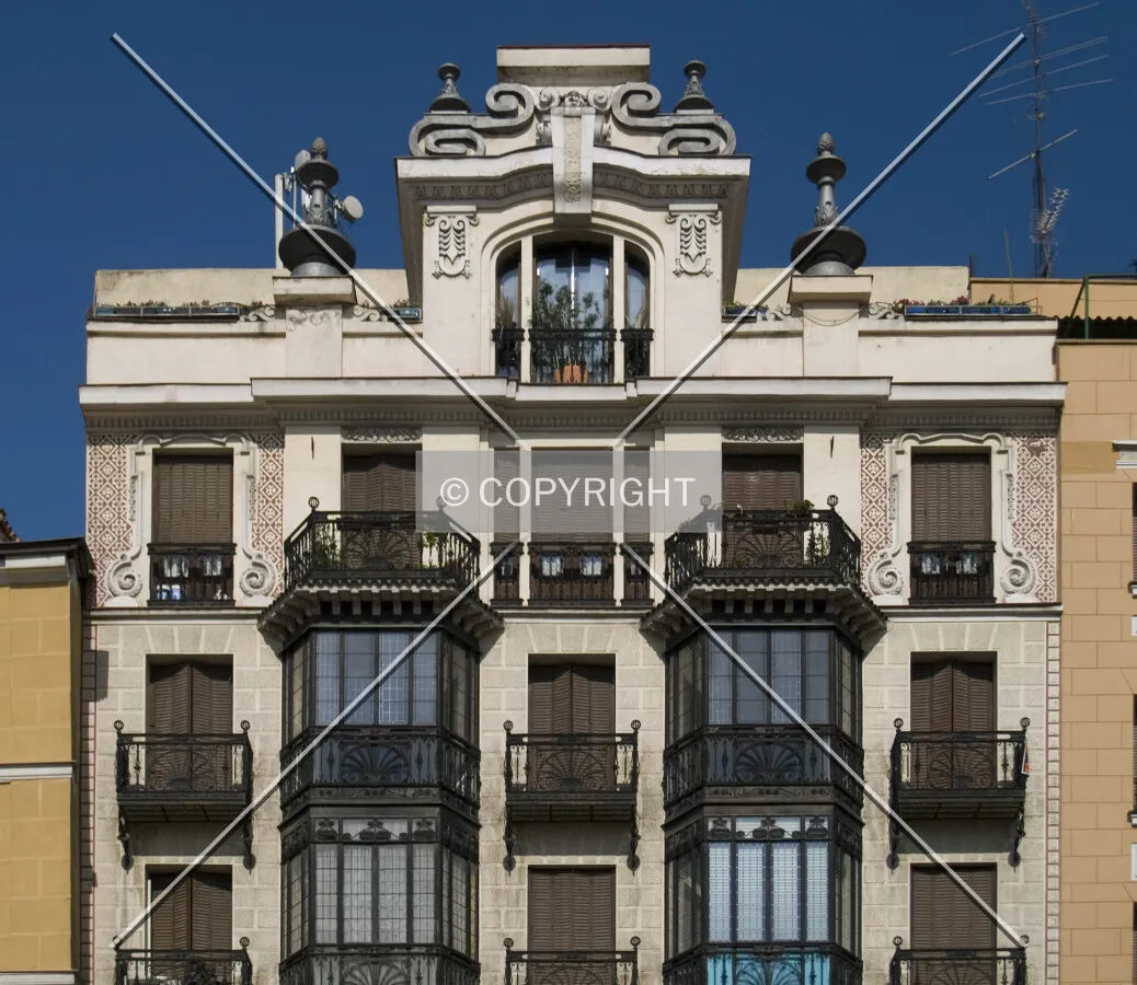Top floors as seen from the east