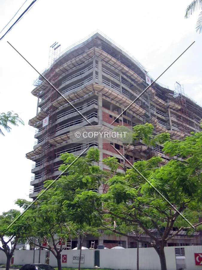 The building is already topped out