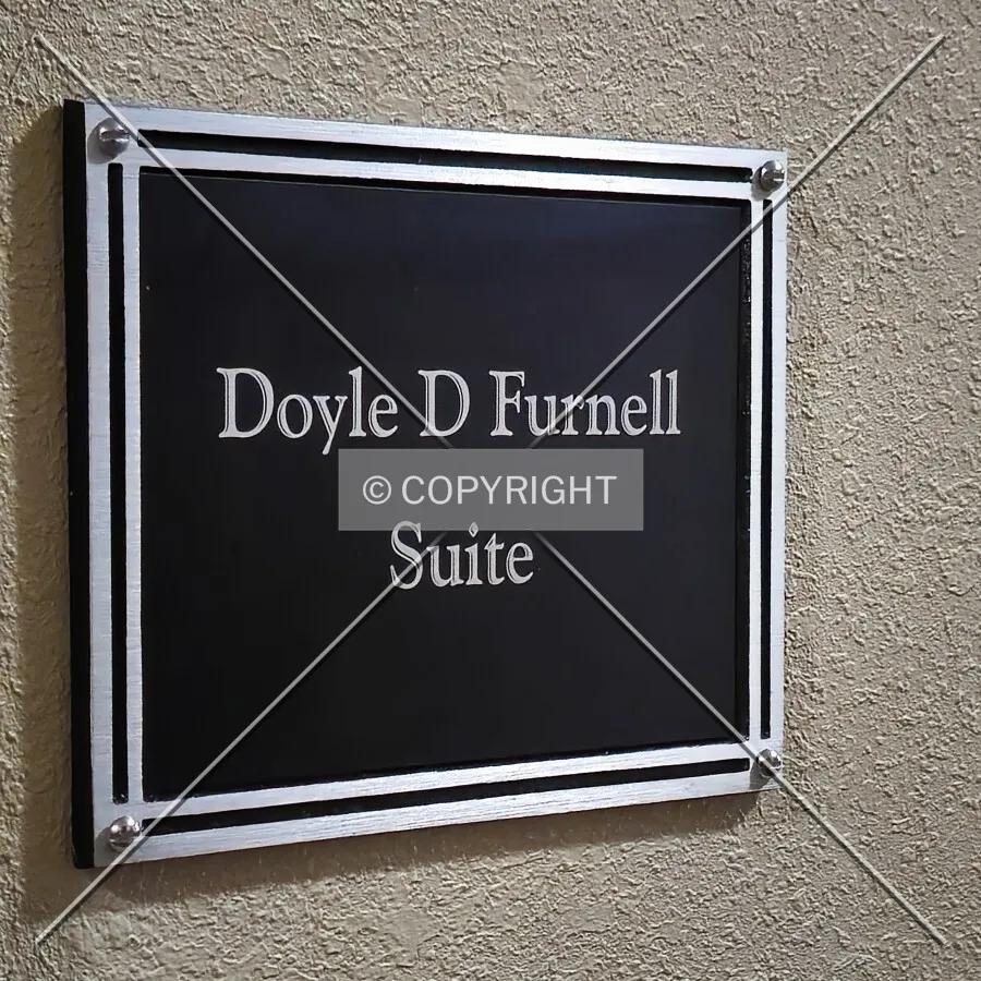 Sign outside room 404; March 28, 2025