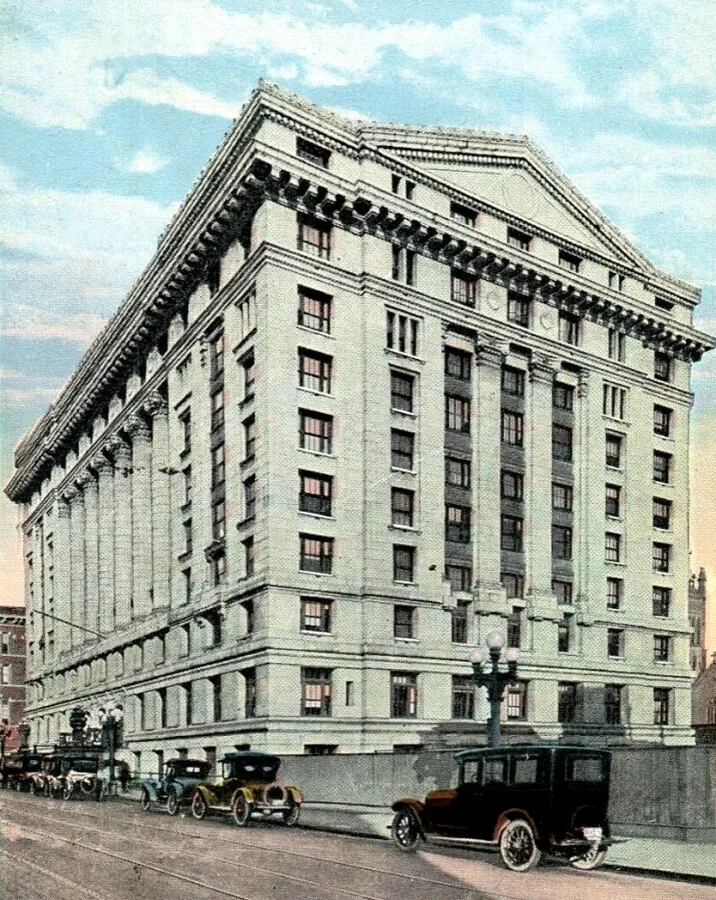 Vintage view from the southwest