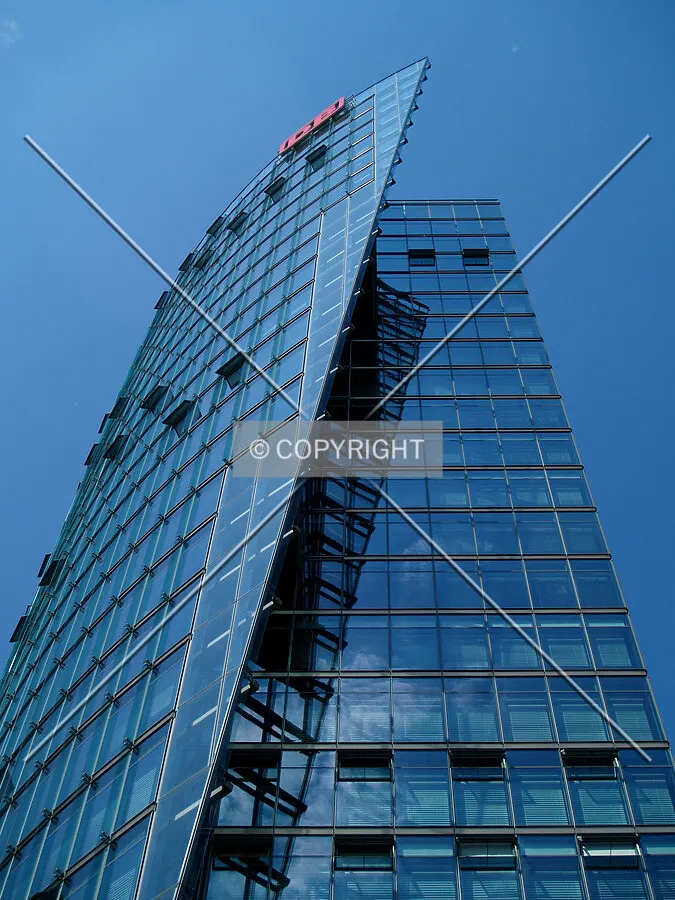 Looking up from the eastern side