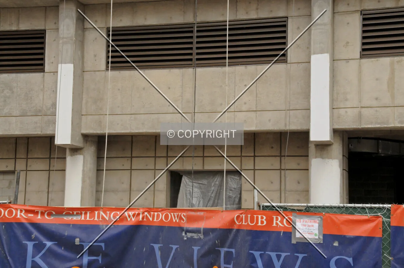 Testing the paint mix on the west side of the base
