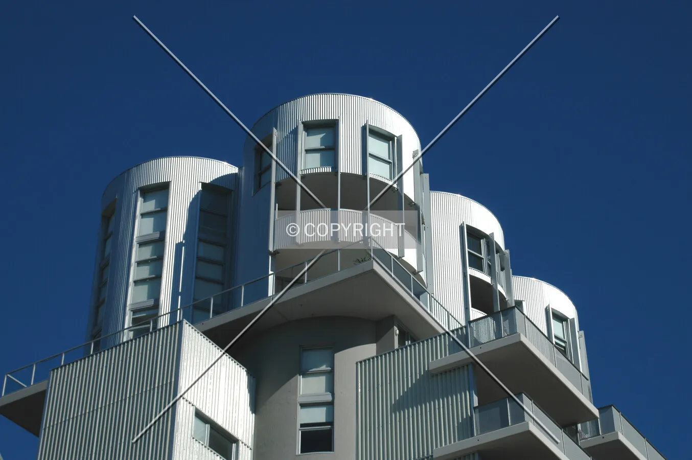Top of the east corner
