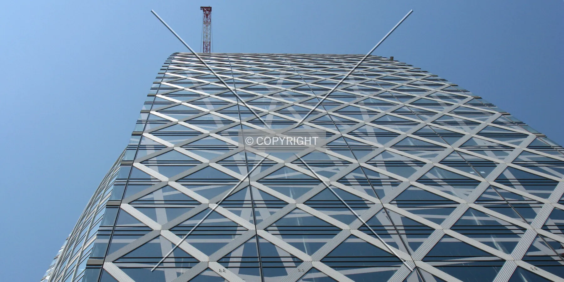 Looking up from the southeast