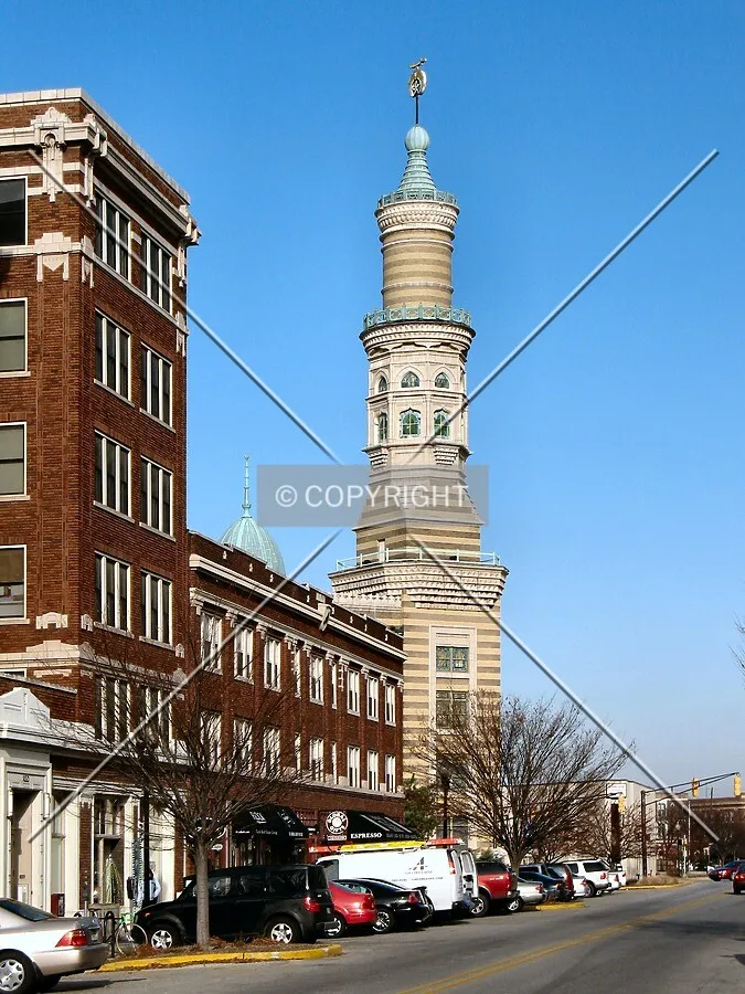 View to the northeast along Massachusetts Avenue, past the Davlan