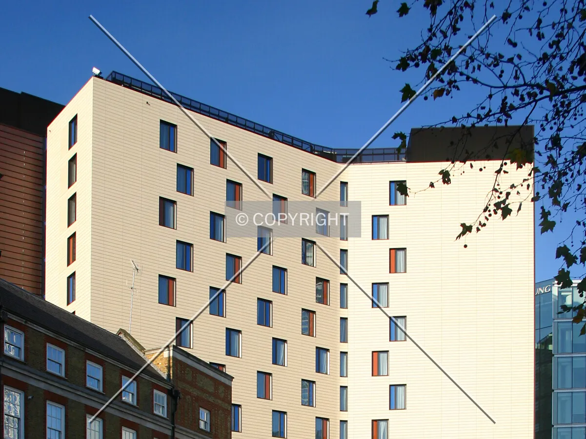 The terracotta façade from Tooley Street
