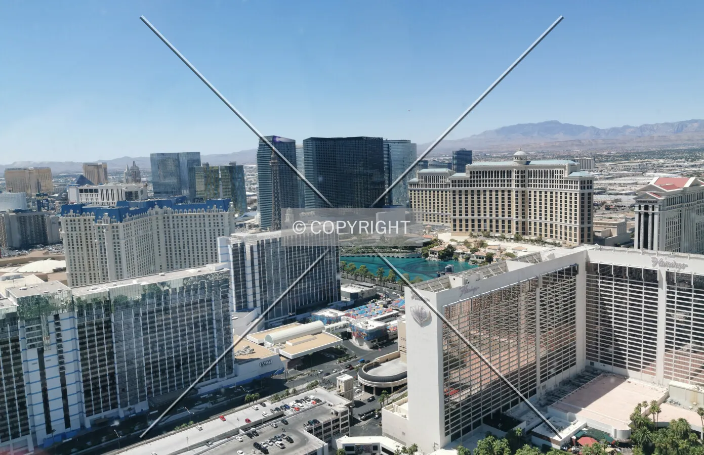 View over Las Vegas from High Roller