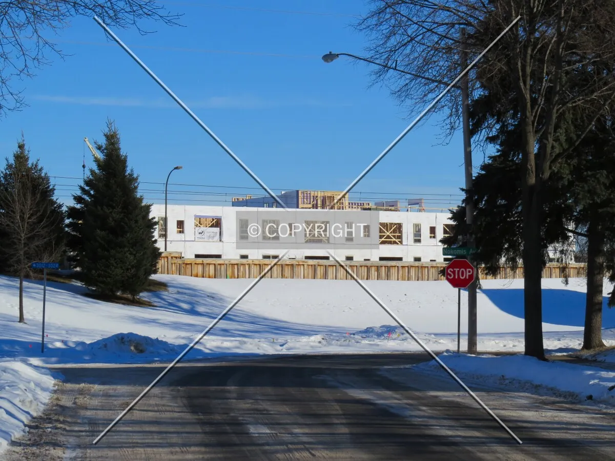 View to the east along East 39th Street