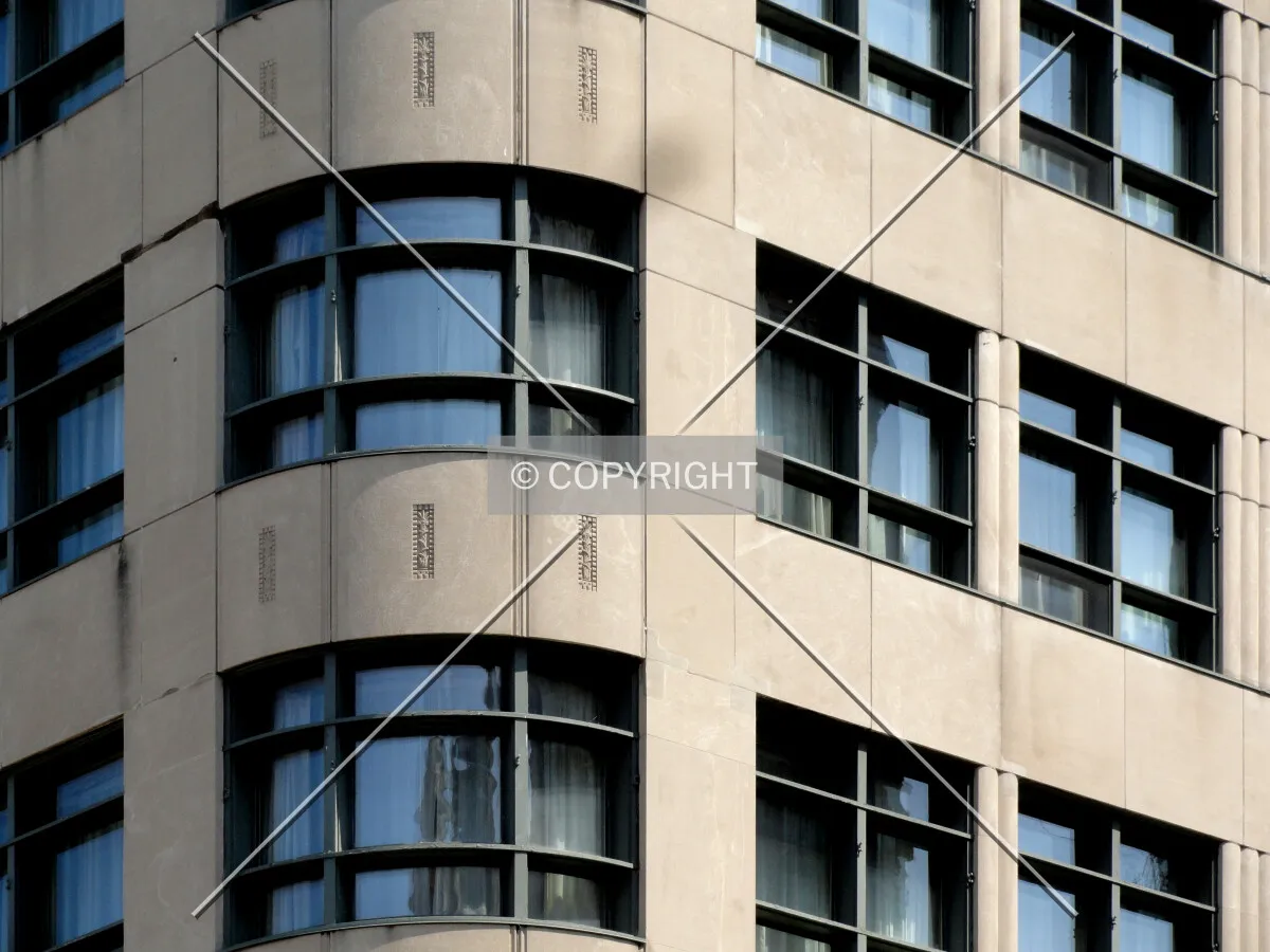 Northwest corner facade detail