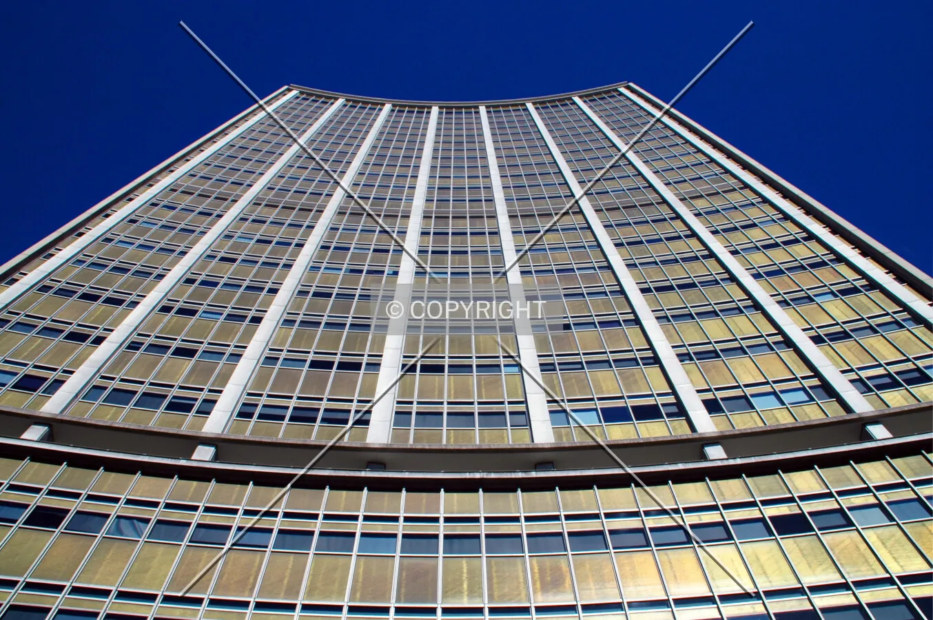 Looking up the north side