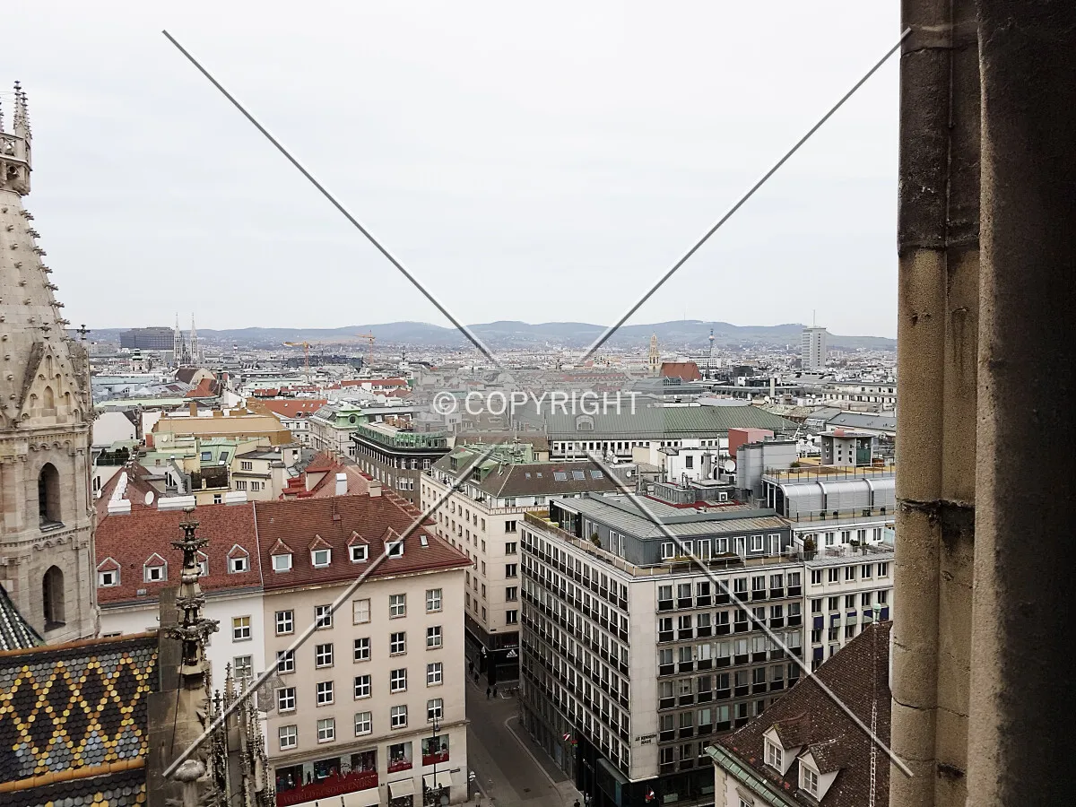 Vienna panorama - as seen from the Stephansdom