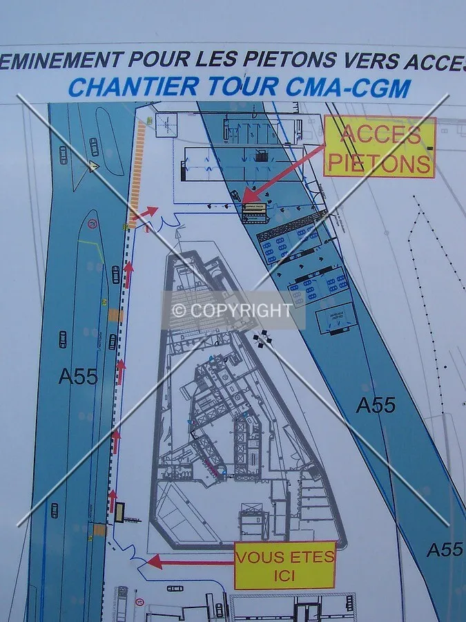 Plan du site de construction