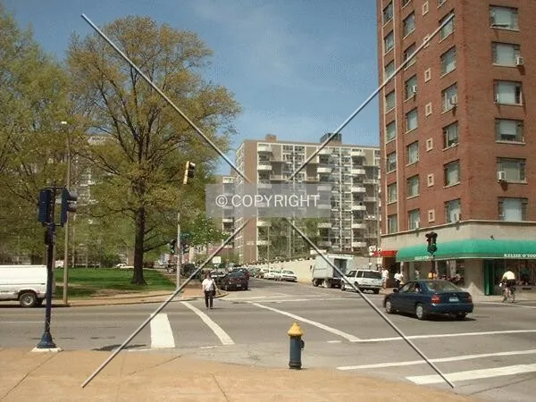 View to the West along Pine Street