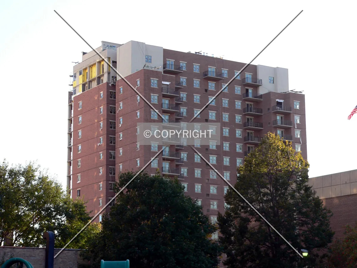 View to the southwest from Sheridan Road