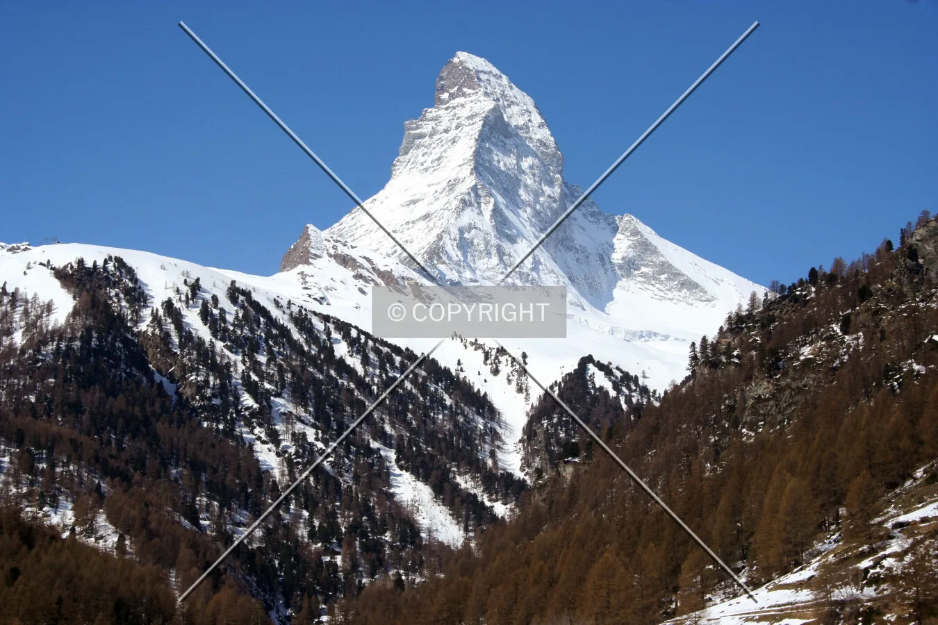 The Matterhorn viewed from Zermatt