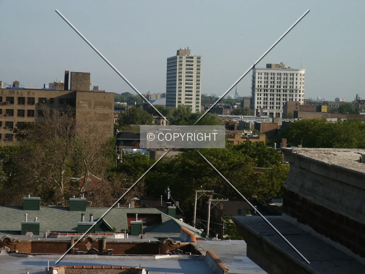 Distant view from the northeast