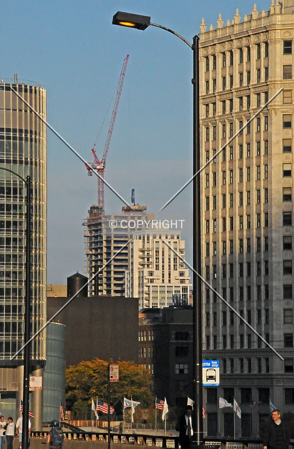 Distant view from East Wacker Drive